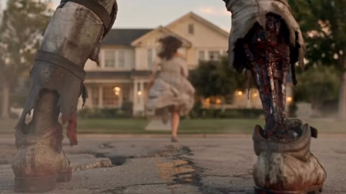 Cinematic Creature Emergence in Suburbs