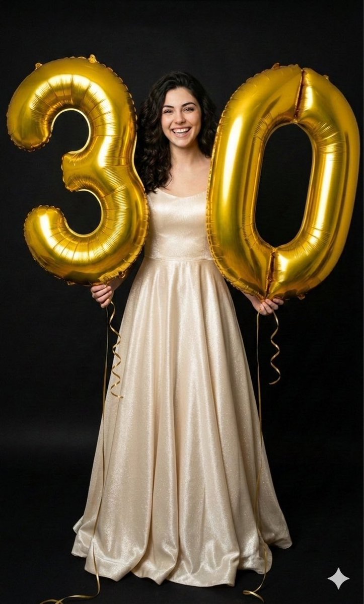 Metallic Gold Foil Birthday Portrait 1