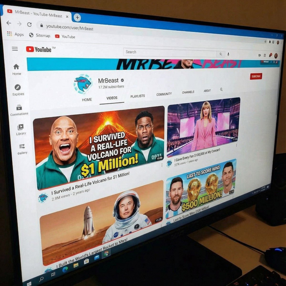 MrBeast-style YouTube channel redesign 2