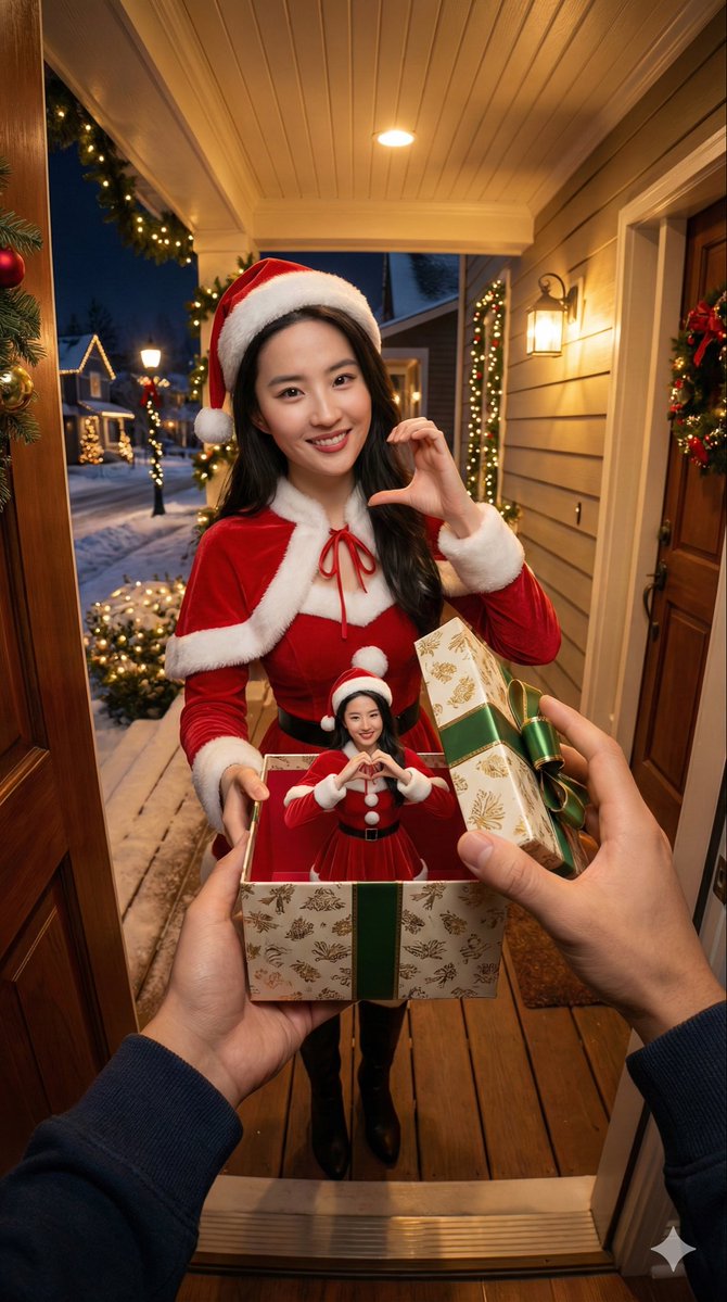 First-Person Perspective Christmas Gift Delivery with Character Model 2