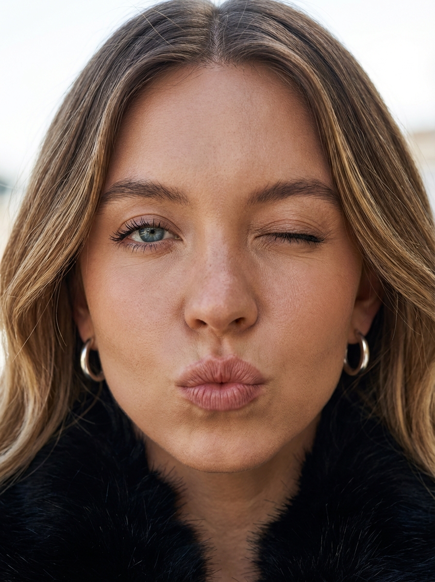 Macro Portrait with Wink and Pucker 3