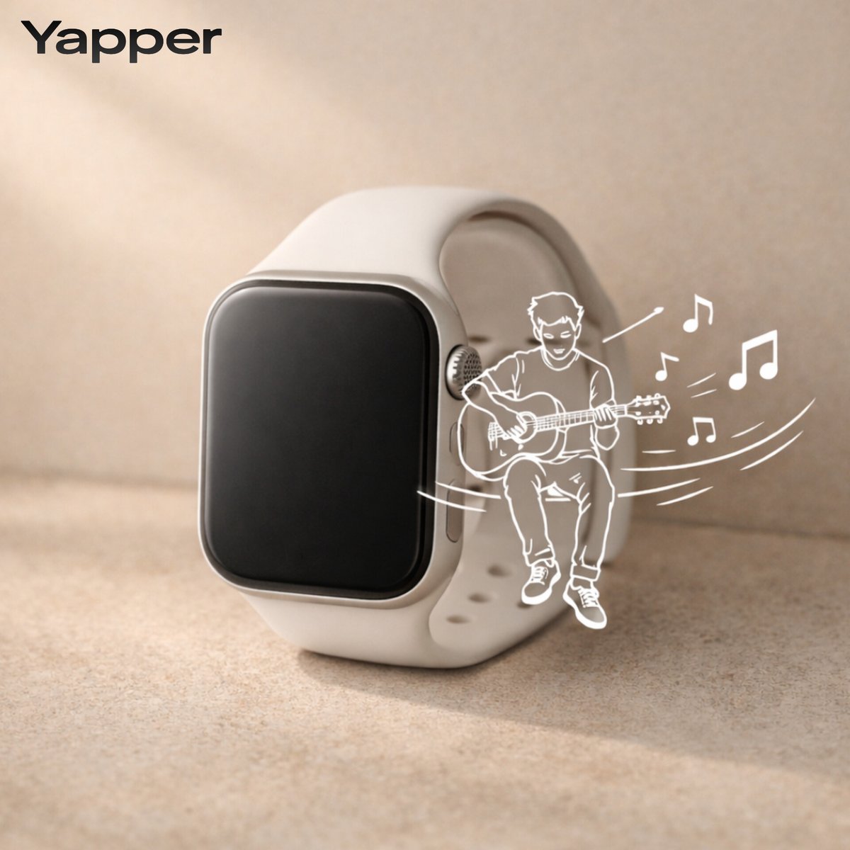 Minimalist Earbuds Product Photography with Line Art 3