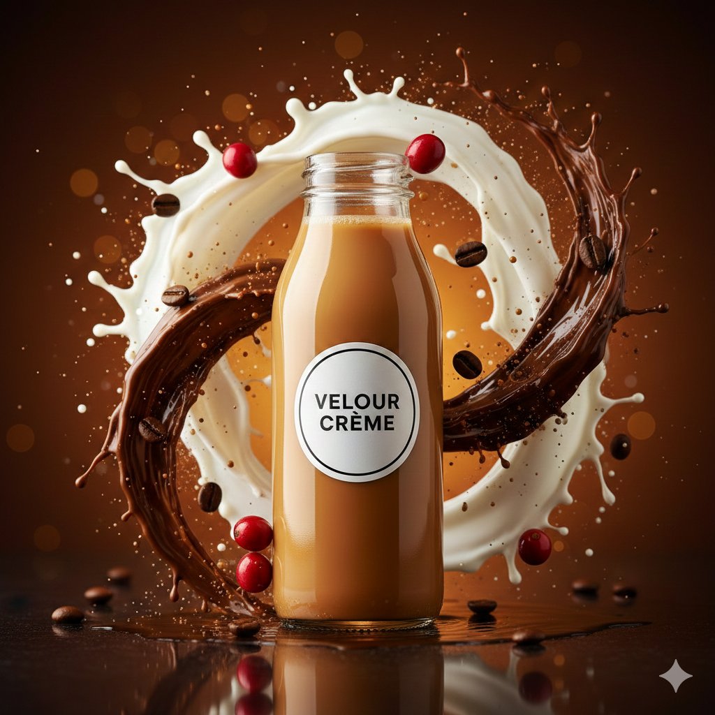 High-Speed Commercial Food Photography Prompt for Latte Bottle 2