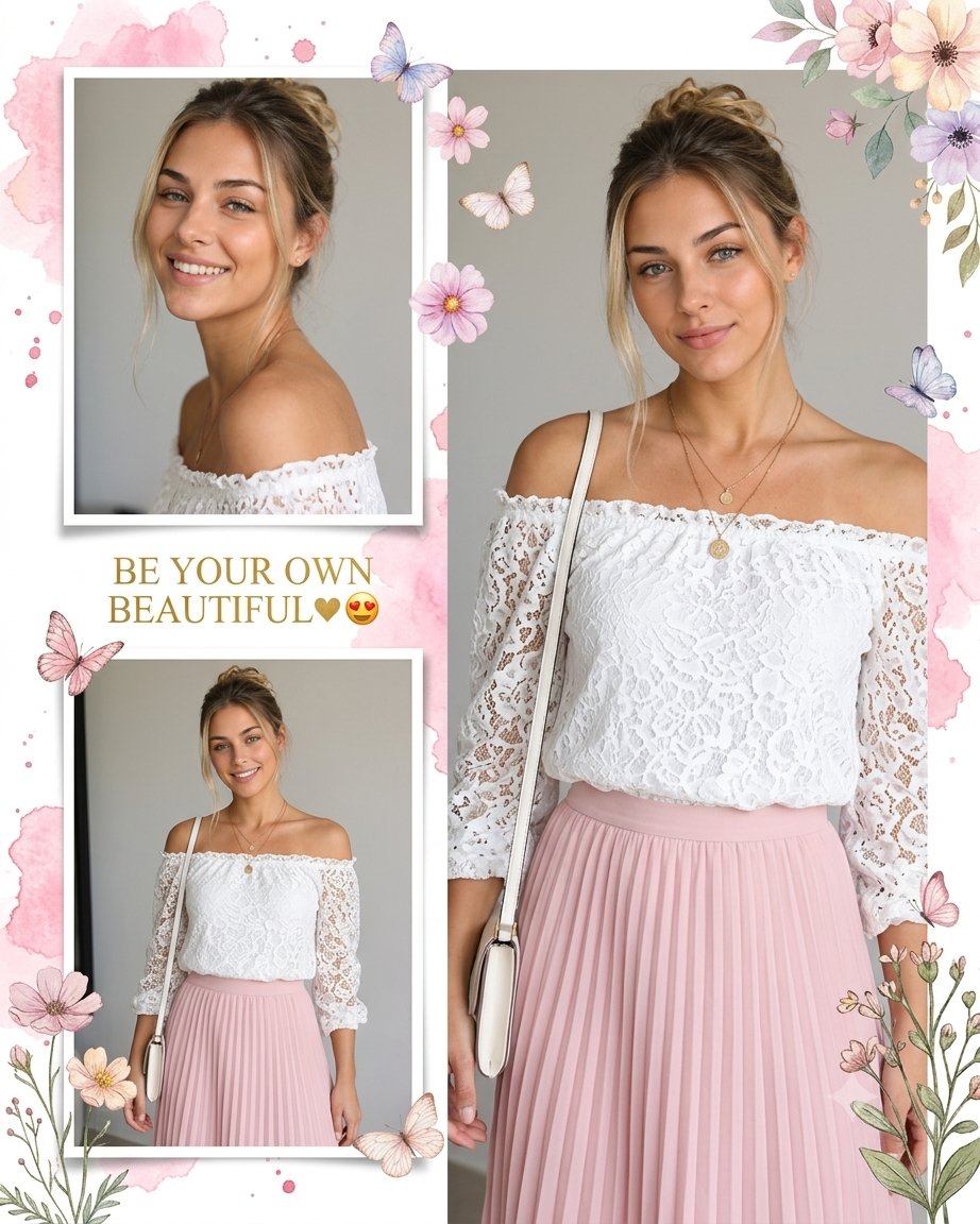 Romantic Feminine Editorial Collage 1