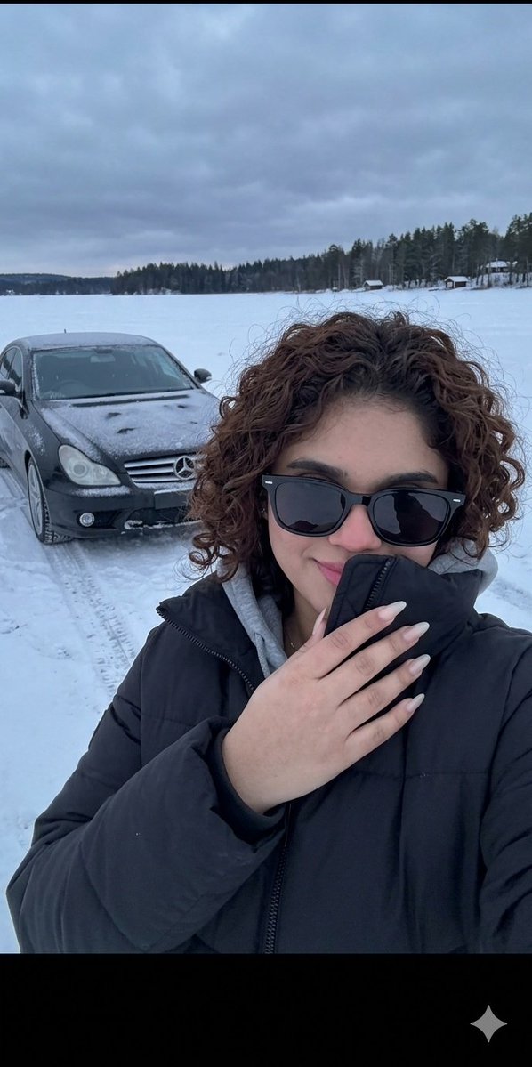 Frozen Lake Winter Selfie 1