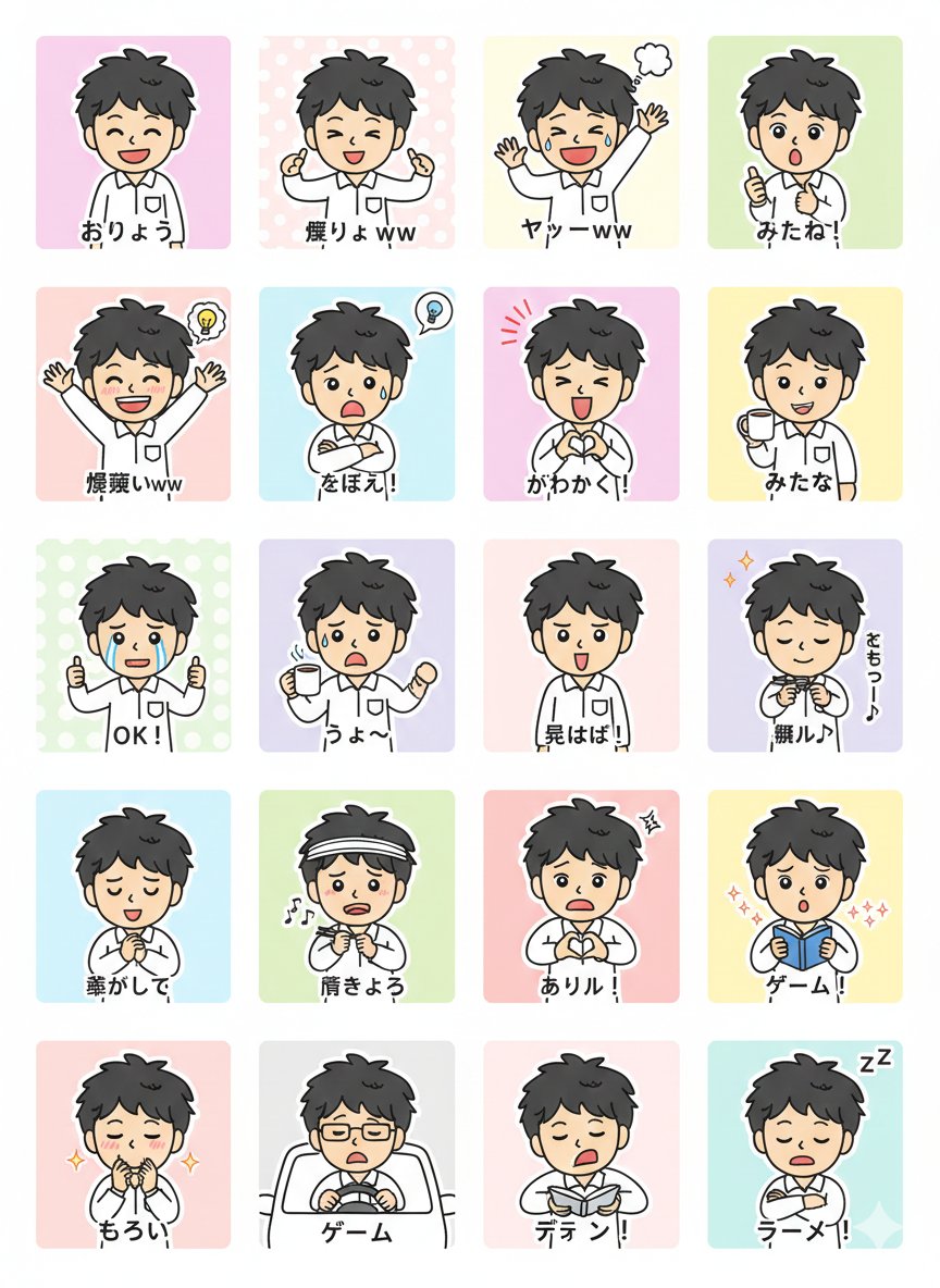 LINE Sticker Generation Prompt 1