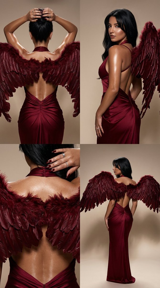Dark Luxury Fallen Angel Editorial 1