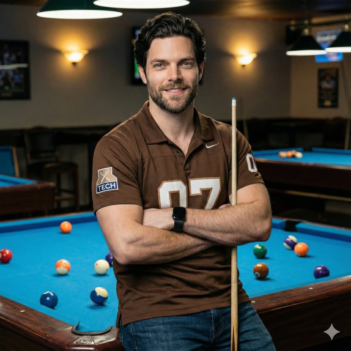 Ultra-Realistic Billiards Player Portrait 1