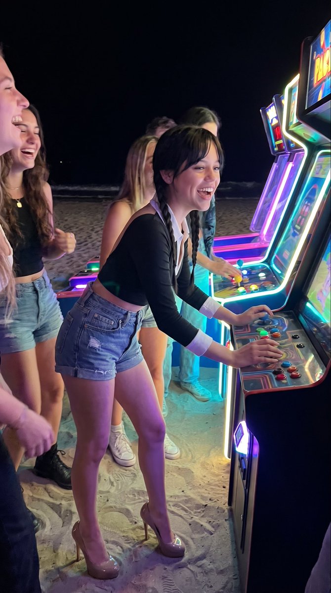 Beach Arcade Night iPhone Shot 1