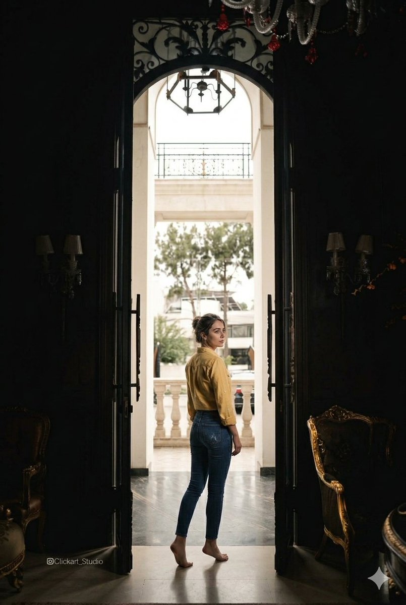 Grand Doorway Chiaroscuro Portrait 1