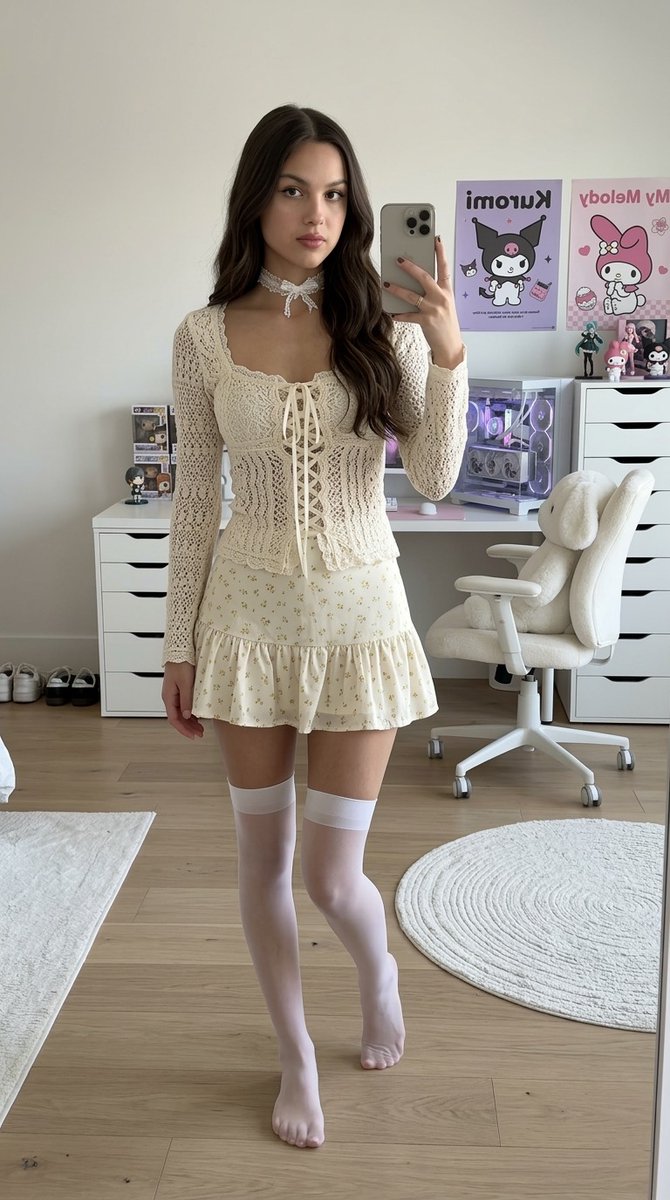 Olivia Rodrigo Gamer-Chic Mirror Selfie 3