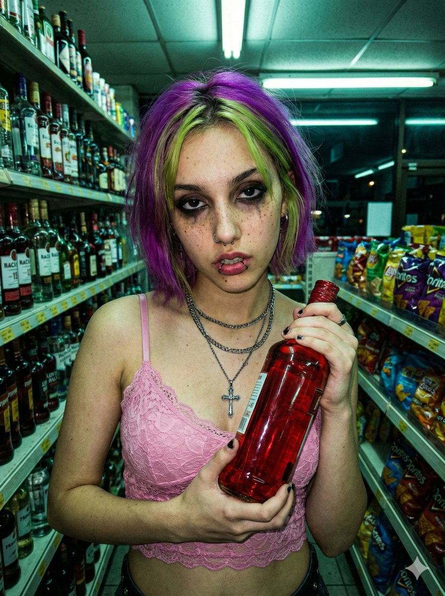 Cyber-Grunge Punk Girl Portrait 1