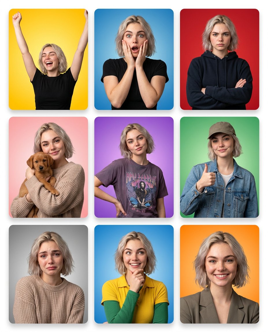 Emotion Grid with Gradient Backgrounds 1
