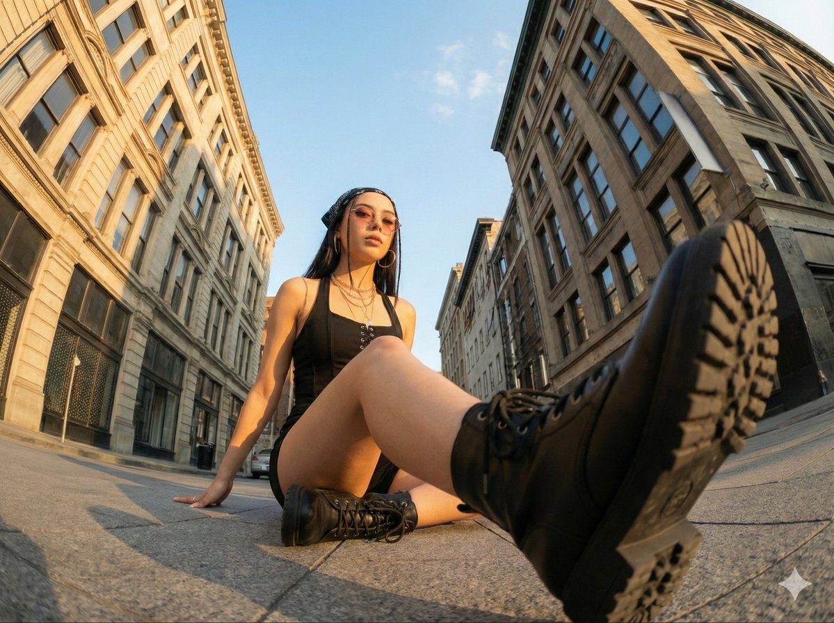 Ultra-Wide Angle Dynamic Pose Remake Prompt 2
