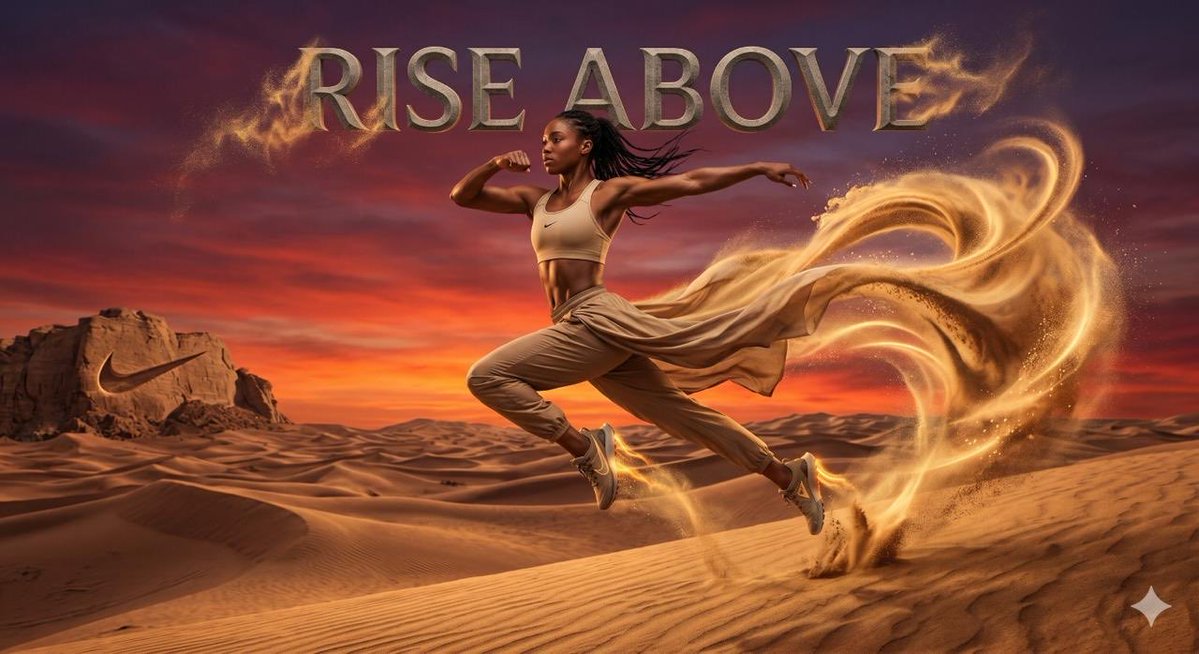 Surreal desert athletic campaign 1