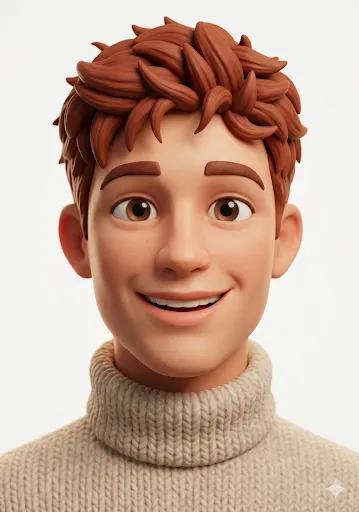 Pixar/Disney Style 3D Character Portrait 1