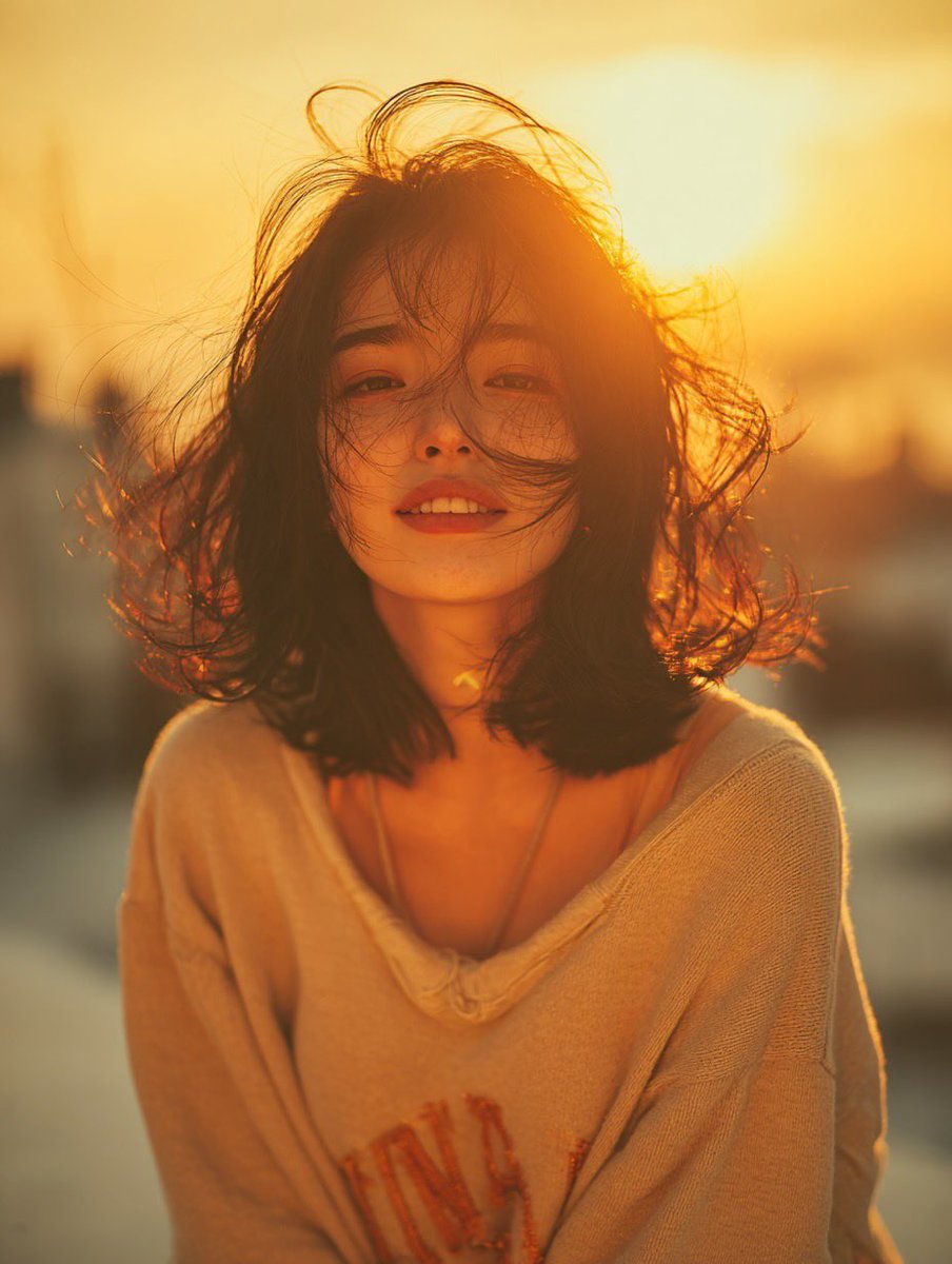 Golden Hour Rooftop Portrait 1