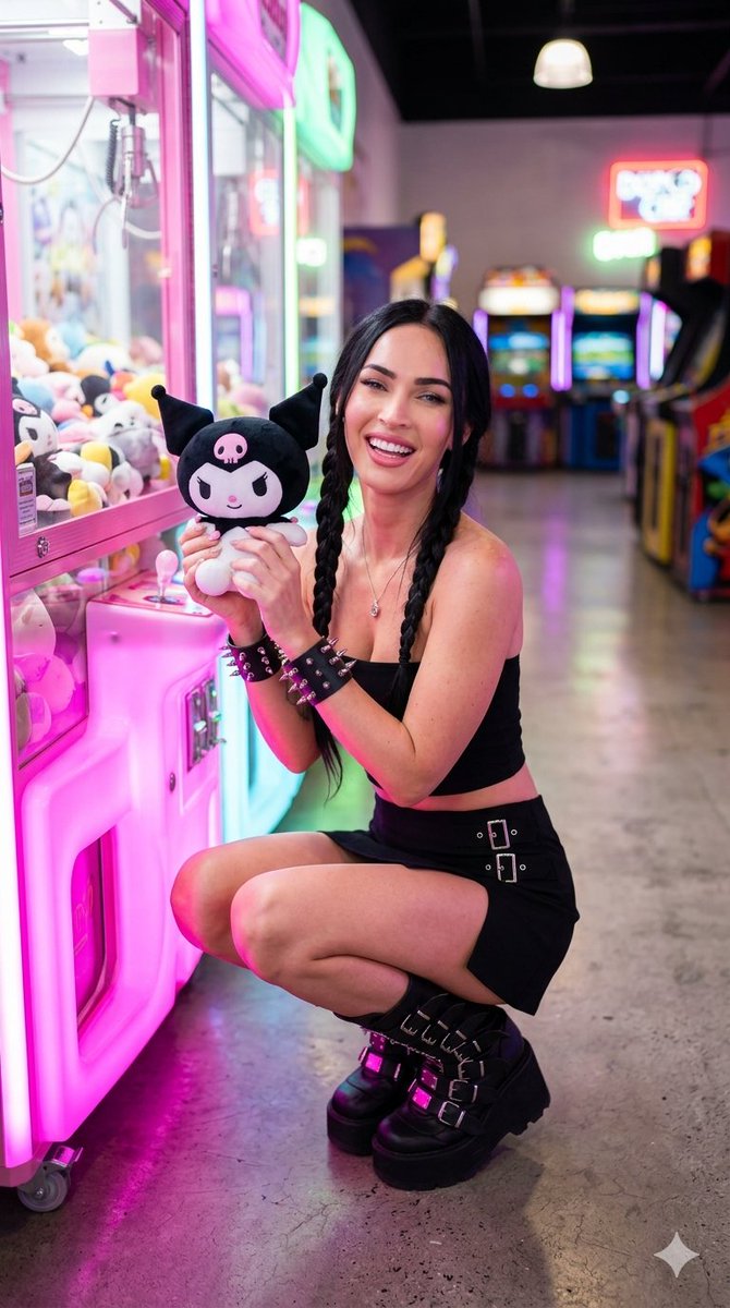 E-Girl Soft Punk Arcade Portrait 1