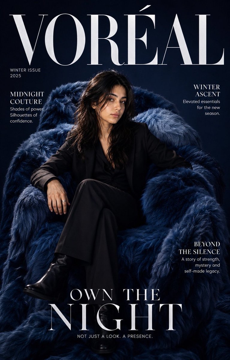 High Fashion Magazine Editorial Cover