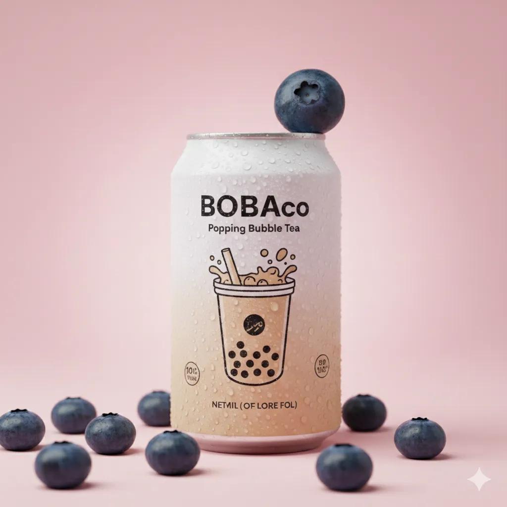 Studio Product Photo Prompt for Boba Tea Can (Duplicate) 1