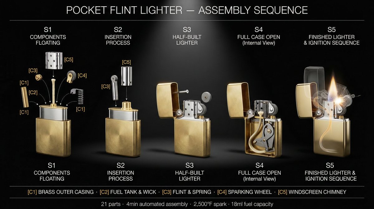 Product Assembly Sequence Timeline 4