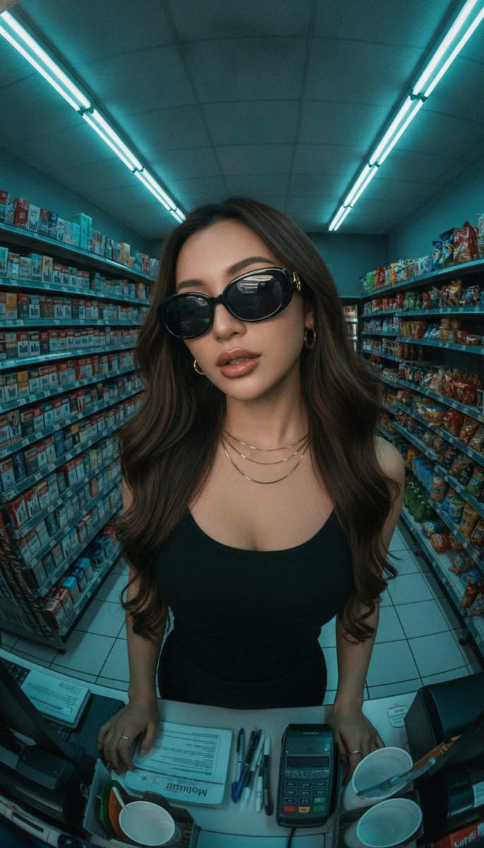 Fisheye Convenience Store Portrait 2