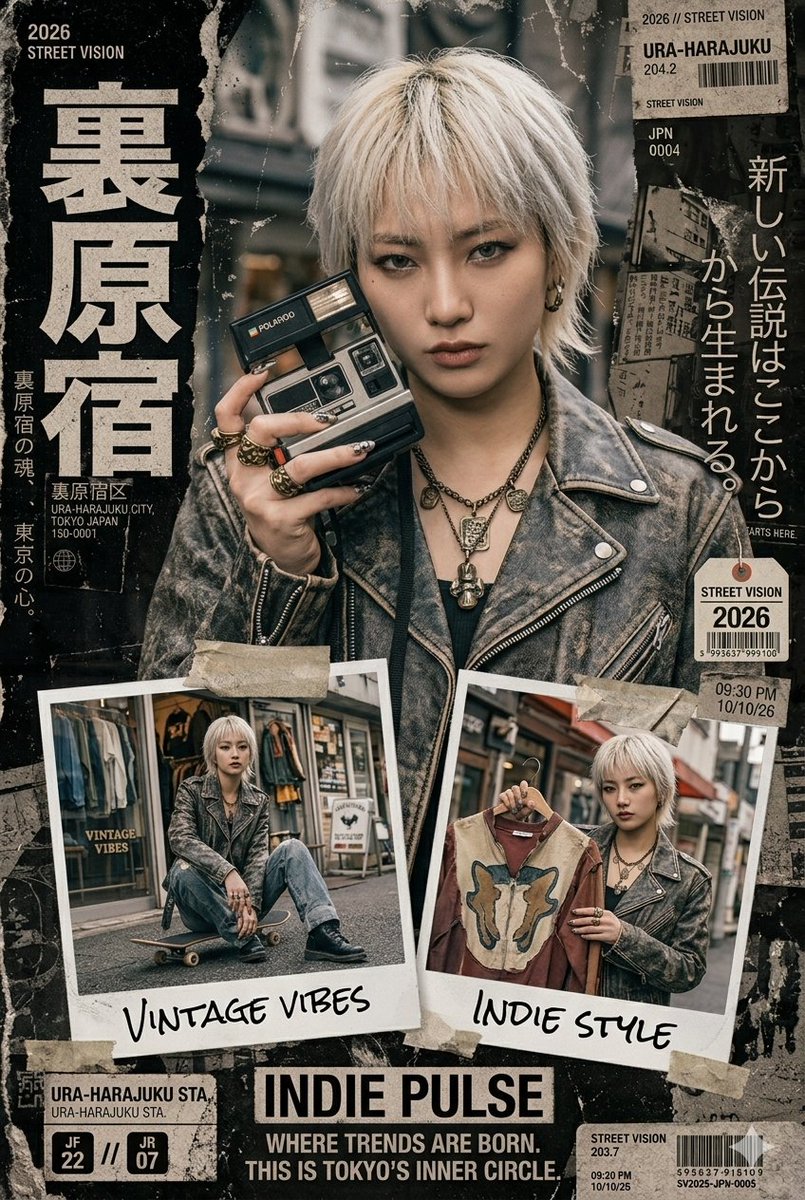 Japanese Streetwear Magazine Collage 2