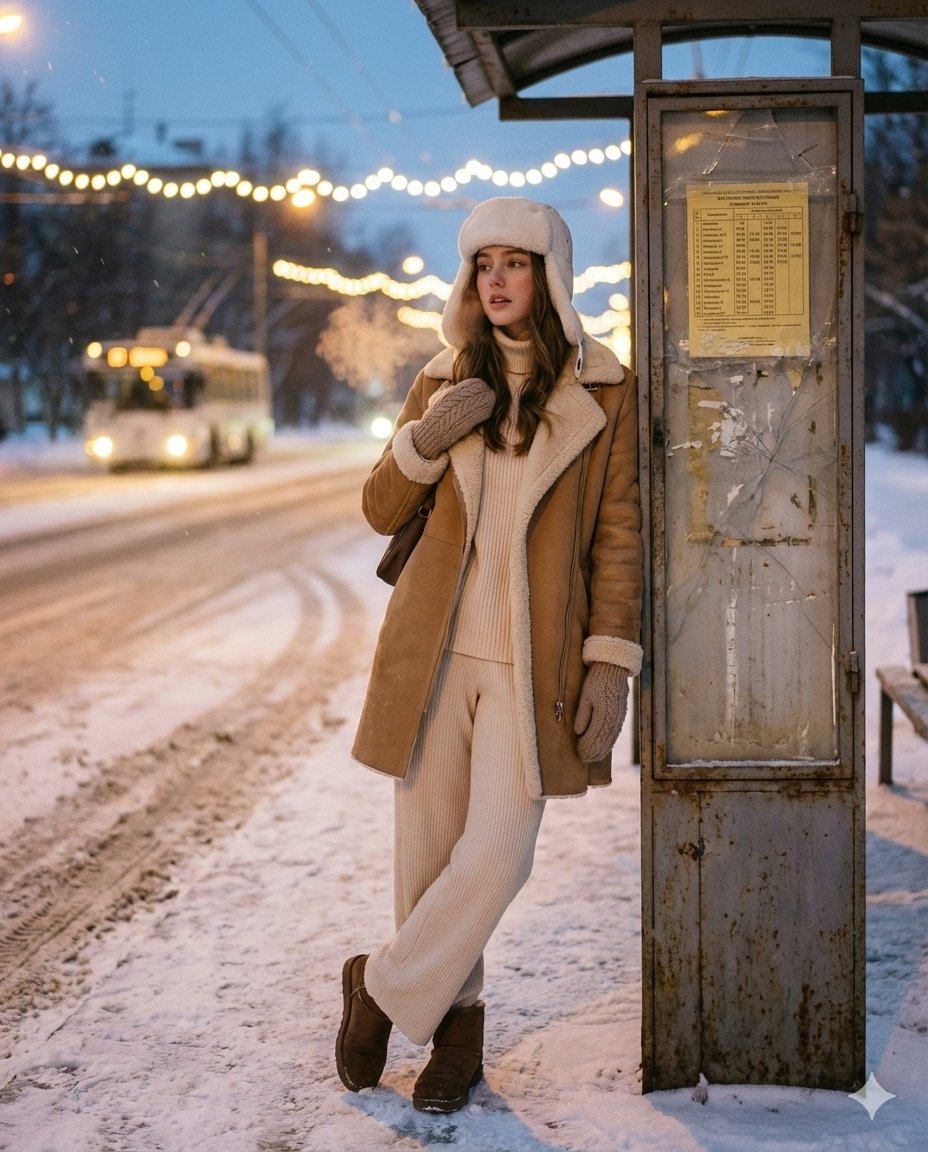 Cinematic Winter Postcard Scene Prompt for Nano Banana Pro 2