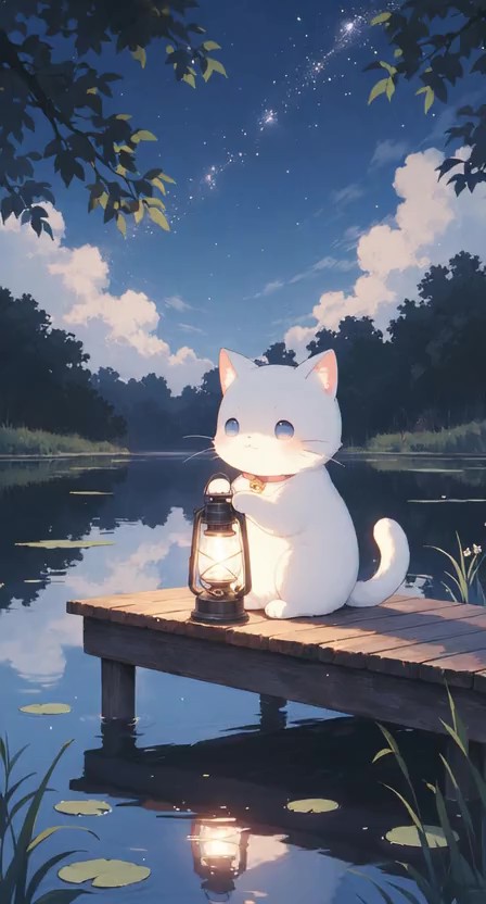 Whimsical Animal at Night 2