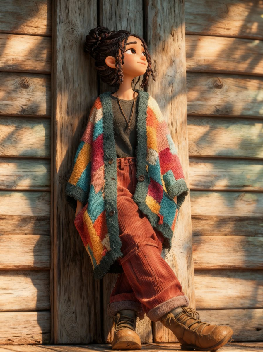 Cinematic Pixar-Style Girl Portrait Prompt 2