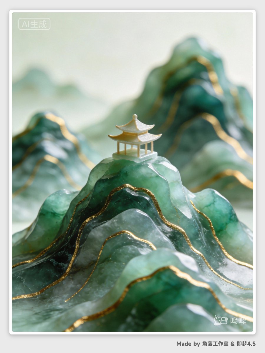 Abstract Chinese Landscape Miniatures Prompt 1