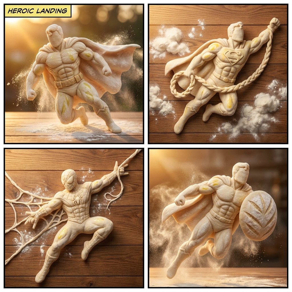 Bread Dough Superheroes 1