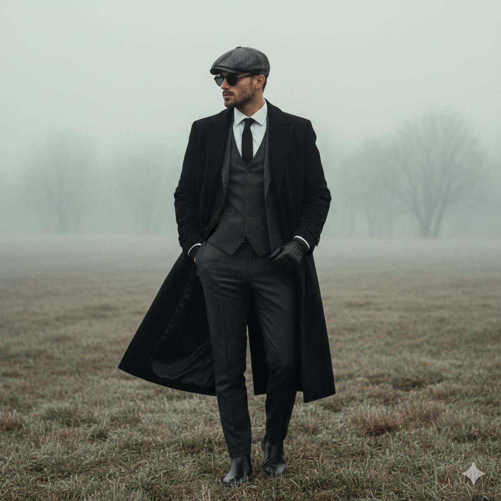 Cinematic Fashion Portrait in Fog Prompt 1