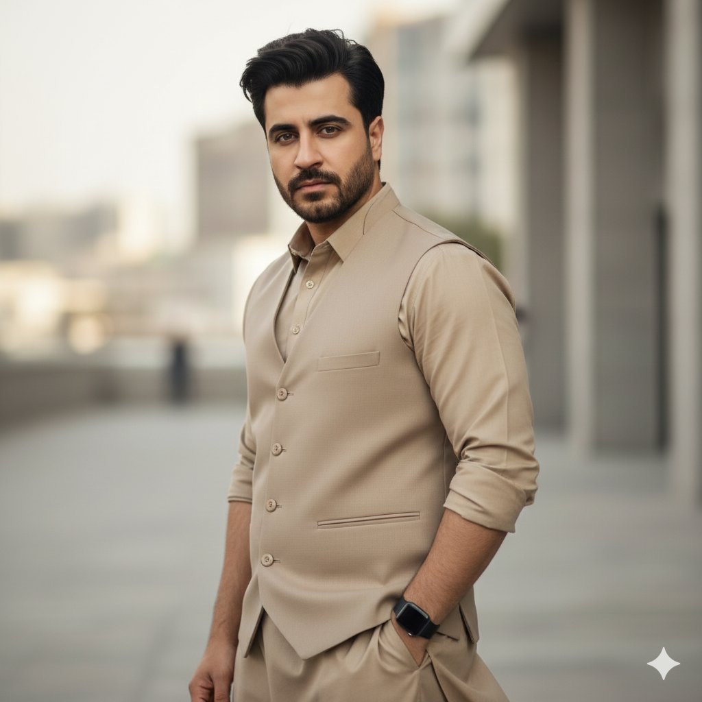 Monochromatic South Asian Traditional Wear Editorial 1