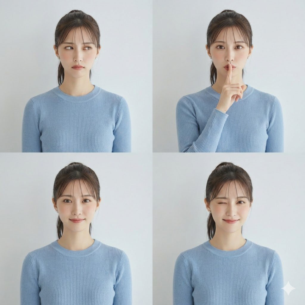 Nano Banana Pro Prompt: Changing Facial Expressions with Emojis 2