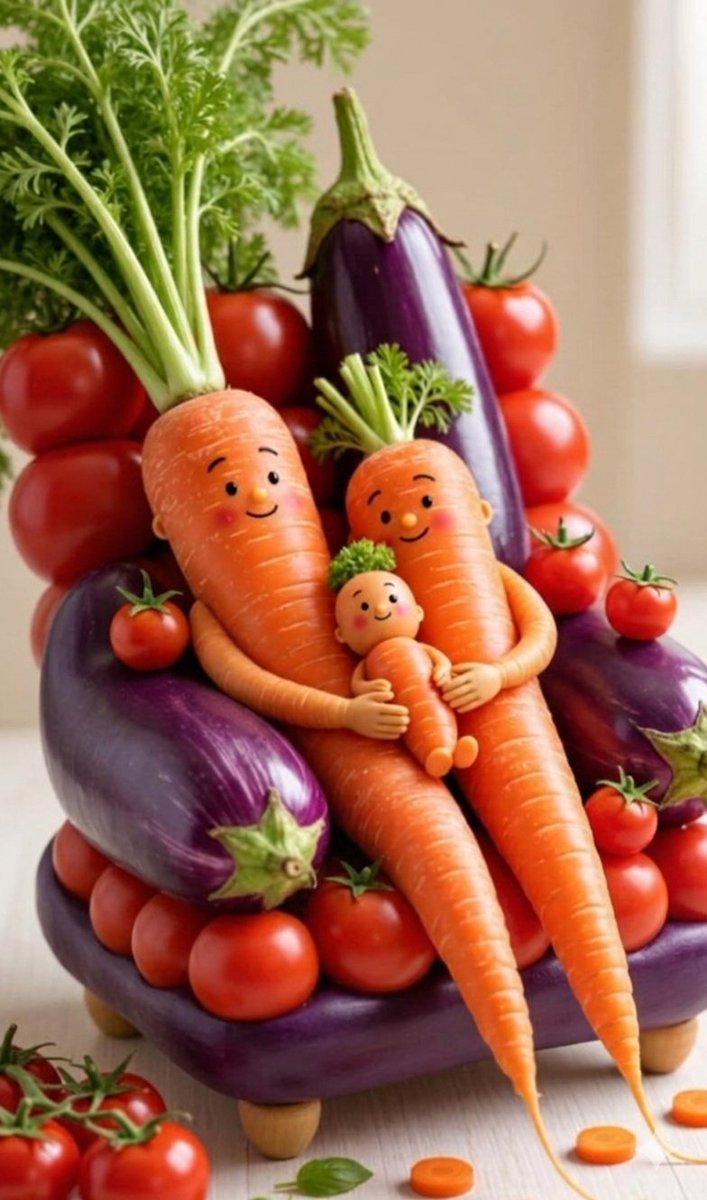 Kawaii Vegetable Food Sculptures 3