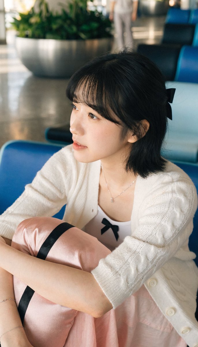 Candid Airport Lounge Portrait 4