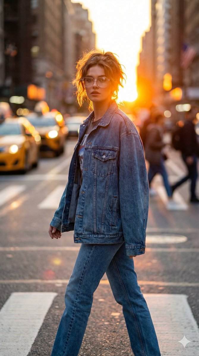 Golden Hour Urban Streetwear Portrait 1
