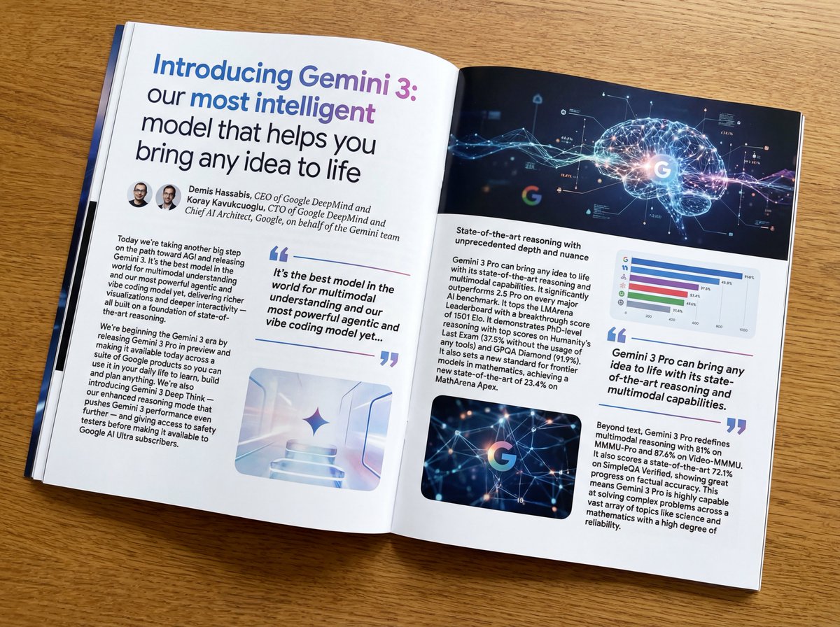 Glossy magazine article layout from text 2