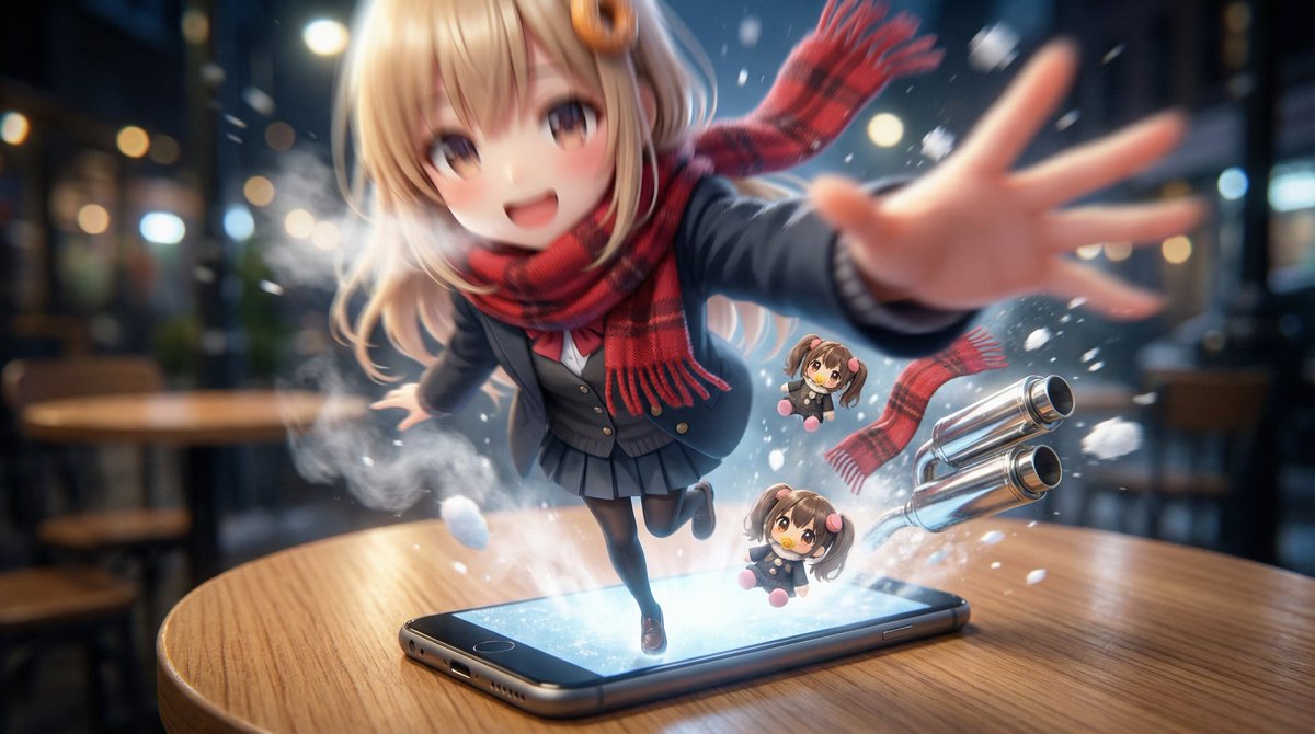 Character Emerging from Smartphone Screen (Forced Perspective) 2
