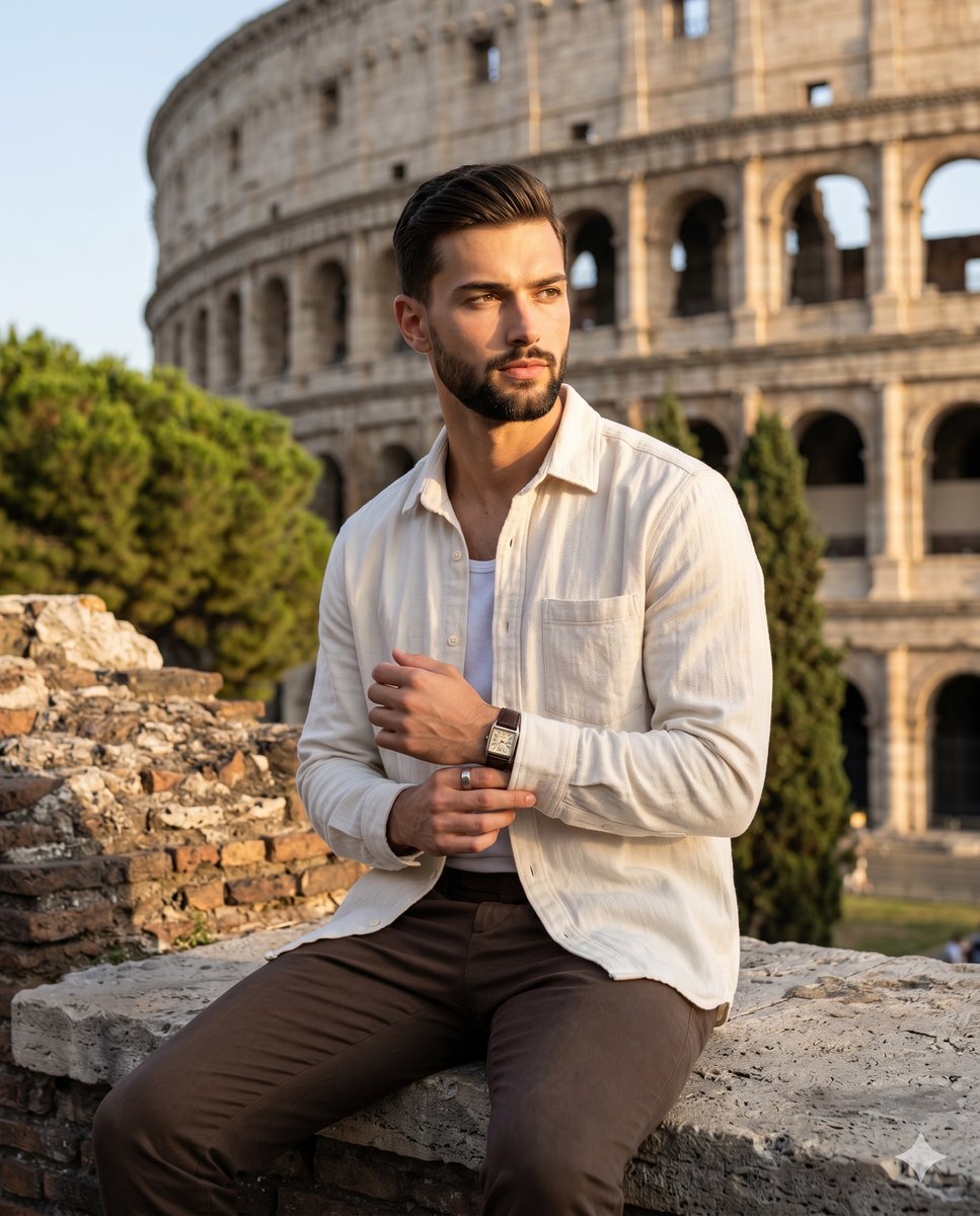 Golden Hour Colosseum Travel Portrait 1