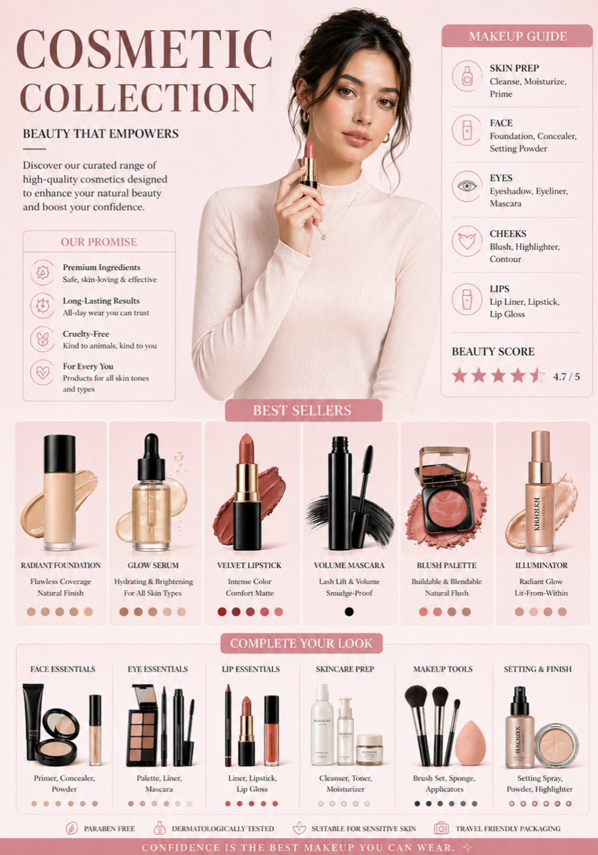Luxury Cosmetic Brand Infographic 1