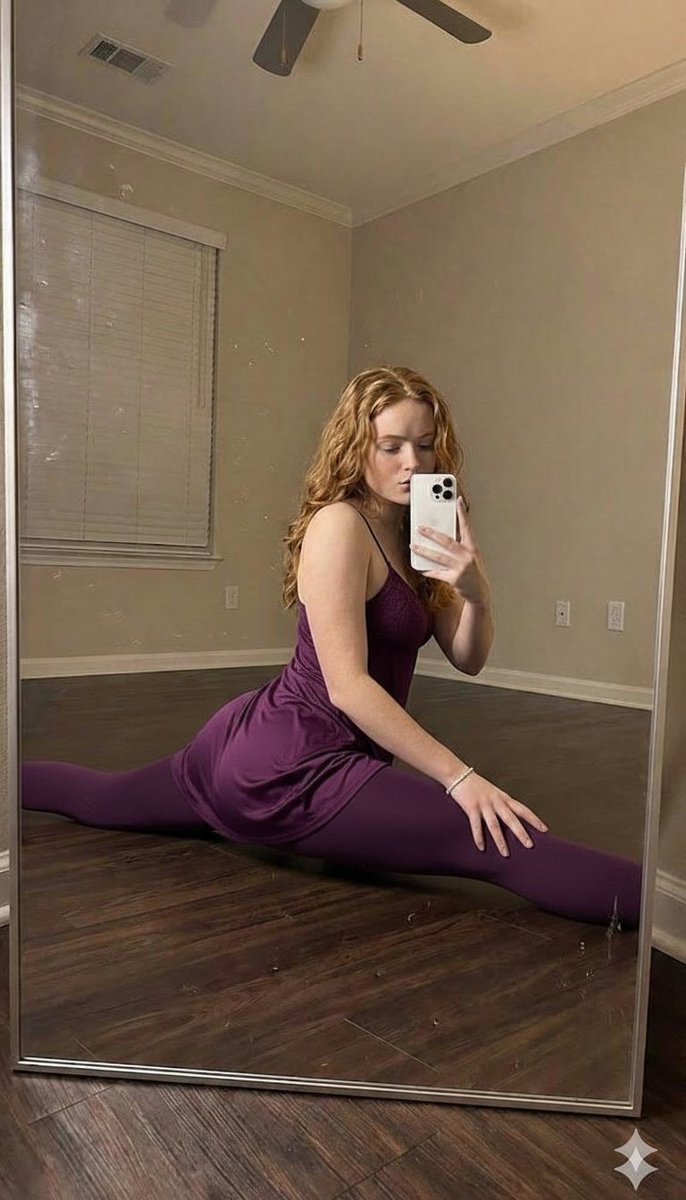 Elegant Flexibility Mirror Portrait Prompt 1