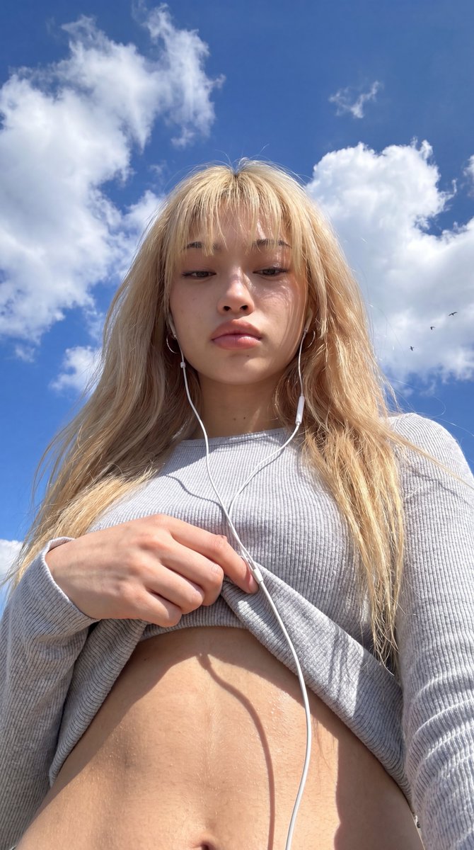 Low-Angle Wide-Sky Smartphone Selfie 1