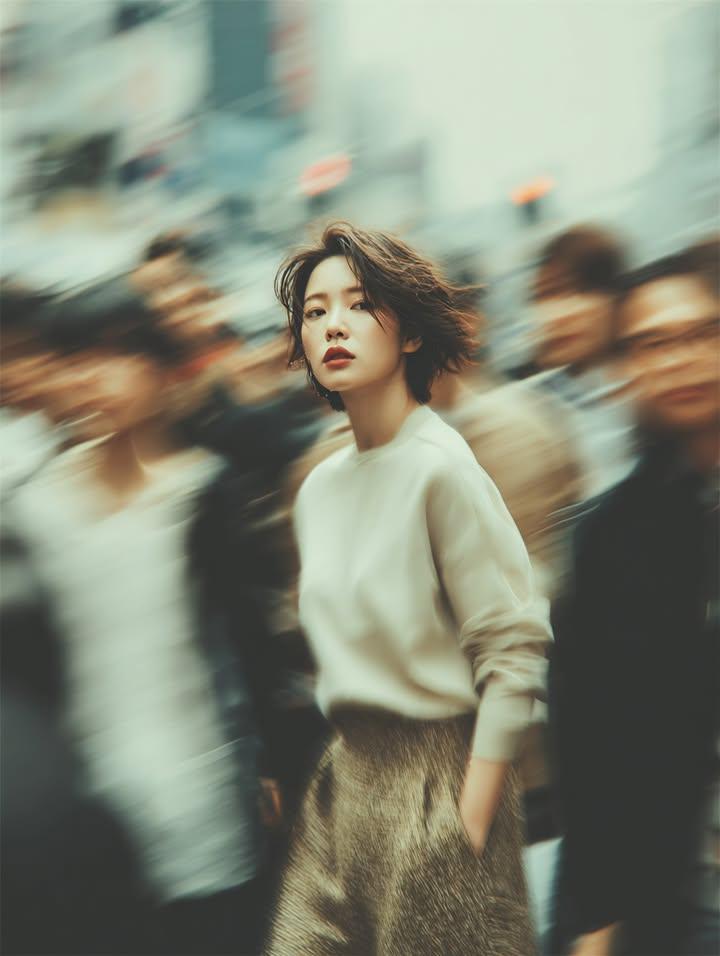 Cinematic Street Portrait with Motion Blur 1