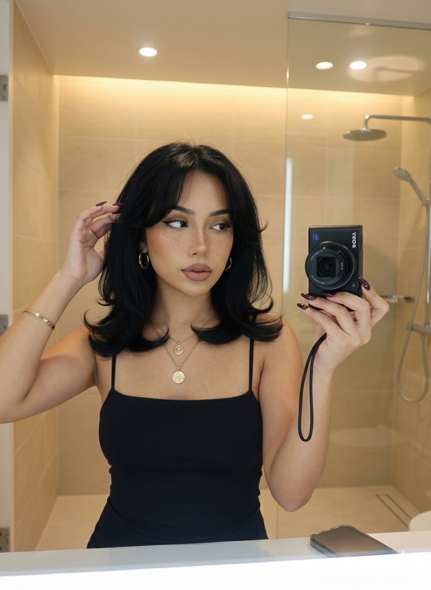 Mirror Selfie Prompt (Clean Girl Aesthetic) 1
