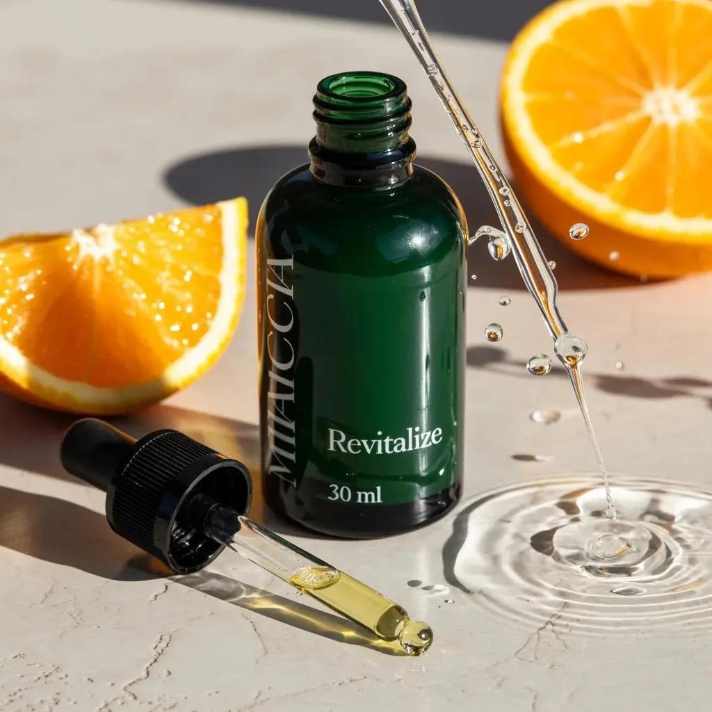 Citrus Skincare Product Macro Photography Prompt 1