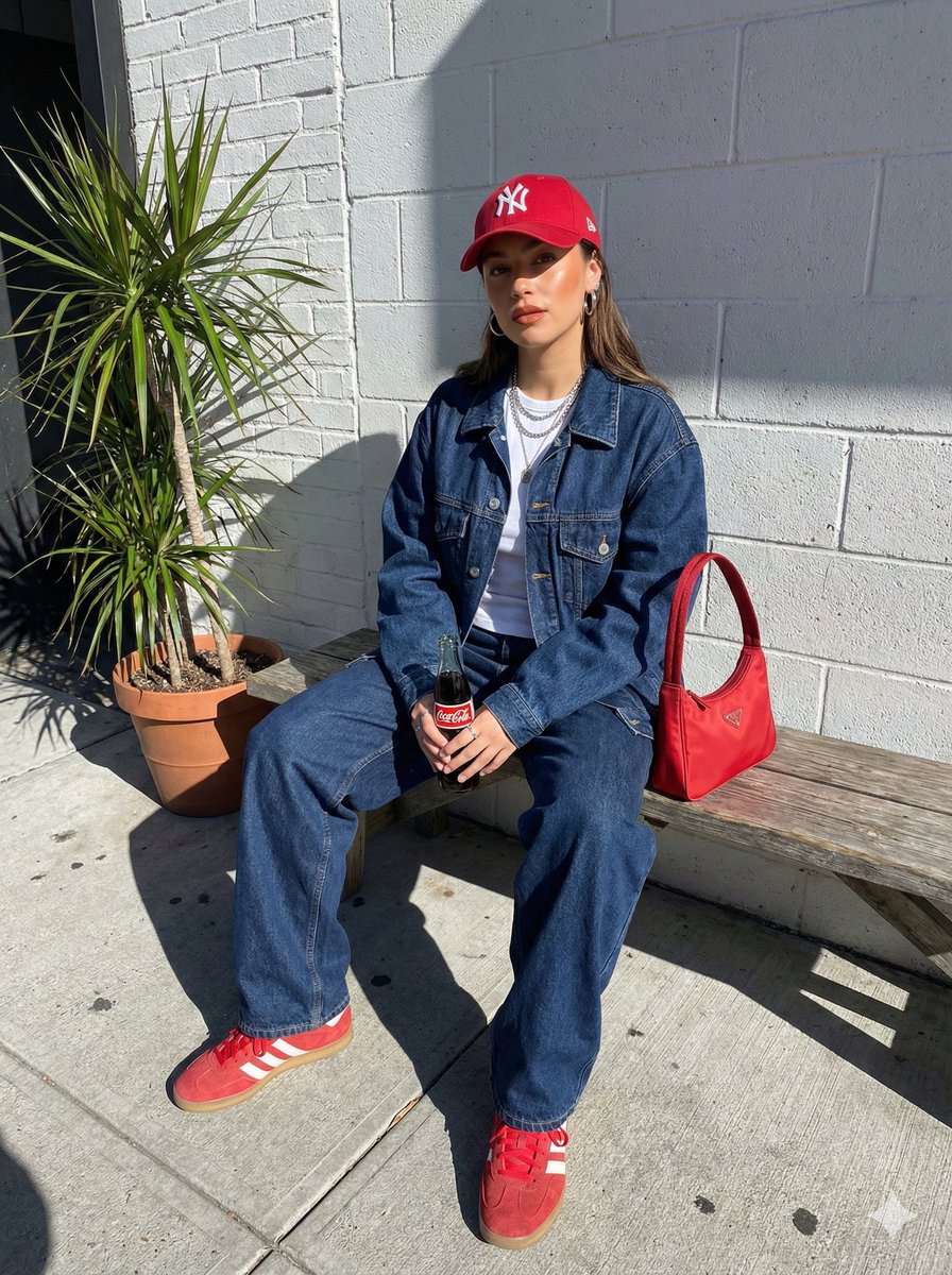 Urban Street Fashion Portrait with Vintage Accents 1