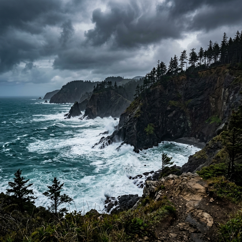 Panoramic Coastal Cliff Landscape 1