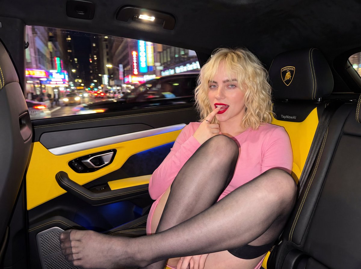 Anya Taylor-Joy High-Fashion Car Portrait Prompt 2
